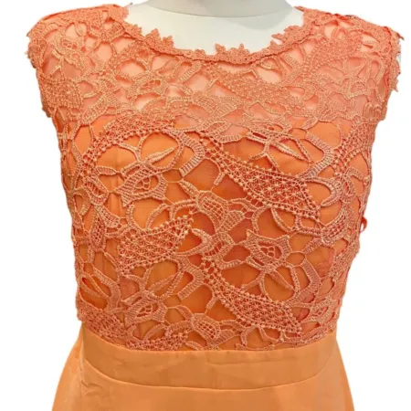 Sukienka Pomarańczowa koronka